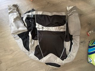 2 Chaquetas Moto KUM Negra y Gris