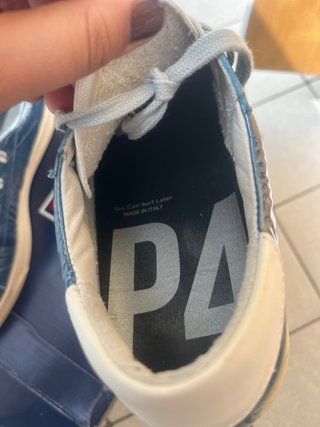 Scarpe uomo blu e bianche