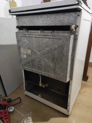 Cocina gas 3 fuegos blanca