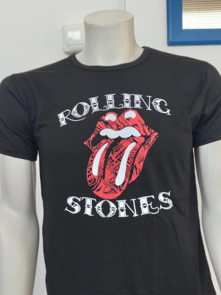 Camiseta Rolling Stones Negra