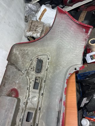Paragolpes Trasero Opel Tigra 94-00 Rojo