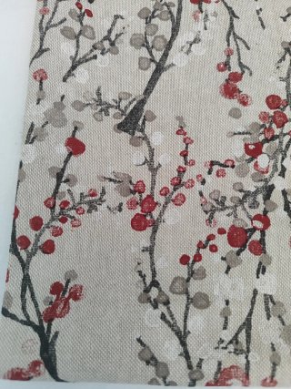 Tela algodón estampado cerezo japonés