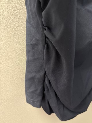 Camisa Zara Azul con cremalleras a los lados