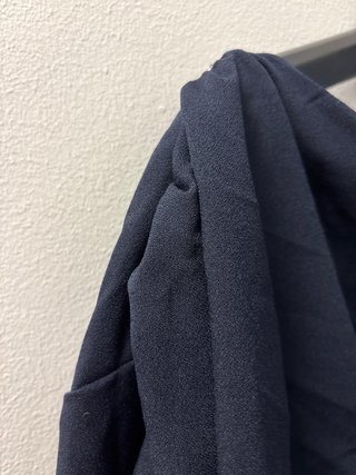 Camisa Zara Azul con cremalleras a los lados