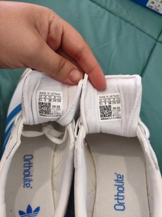 Zapatillas Adidas Samoa Blancas y Azules talla 38