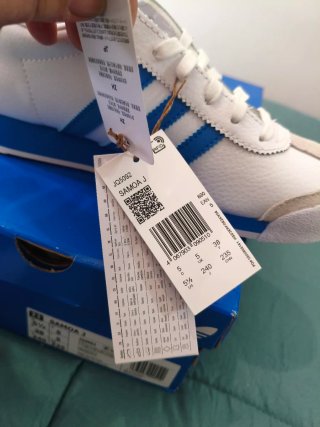 Zapatillas Adidas Samoa Blancas y Azules talla 38