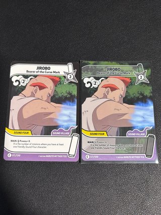 Lote Cartas Naruto Mythos TCG