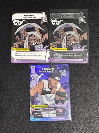 Lote Cartas Naruto Mythos TCG
