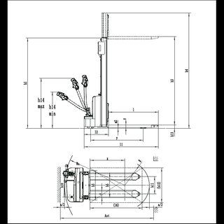 Apilador Eléctrico EST122 - 1200 KG