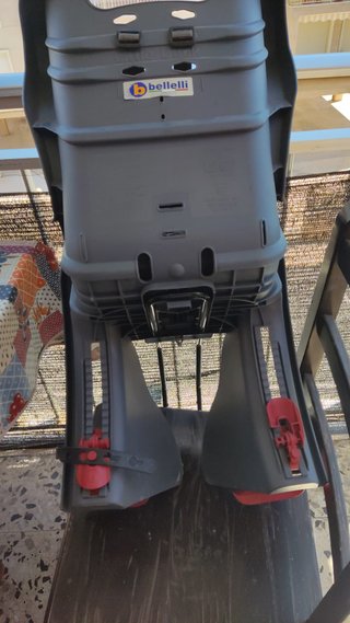 2 Asiento bici Polisport y Bellelli Grisnegro/rojo