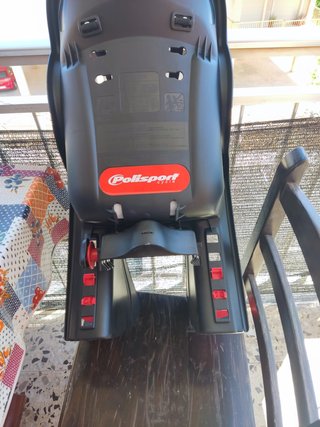 2 Asiento bici Polisport y Bellelli Grisnegro/rojo