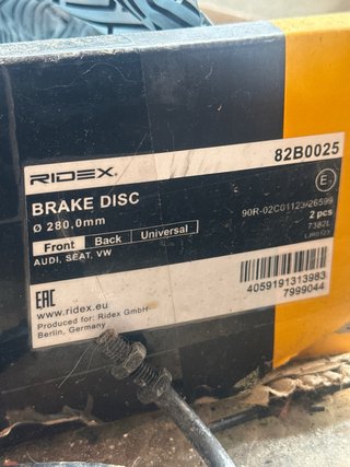 Discos de freno vw/audi 5x112