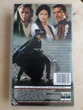 VHS La Máscara del Zorro