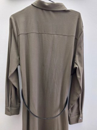 Vestido camisero Lefties verde caqui Talla XL