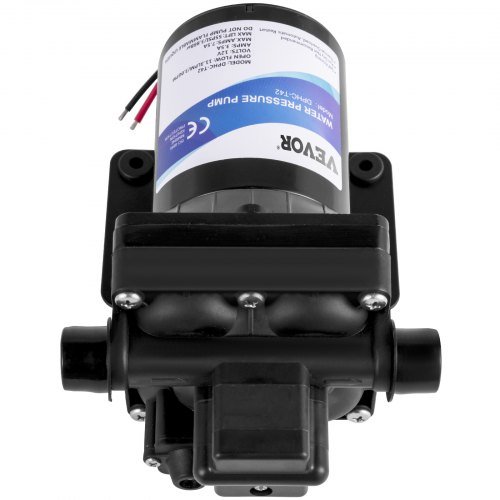 Bomba de Agua Dulce, Bomba de Pulverización Autocebante de 12 V, Bomba de Agua RV de 11 L/min (3 GPM), con Interruptor de Presión de 3.8 bar (55 PSI) Bomba de Agua Autocebante, Filtro Desmontable ...