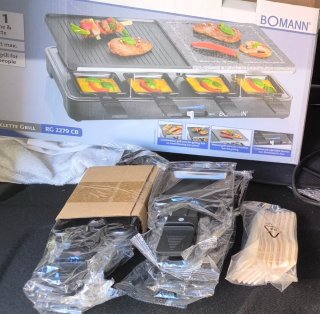 Bomann Raclette Grill 2 en 1 RG 2279 CB