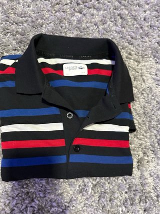 Camiseta Lacoste Rayas Multicolor Talla M