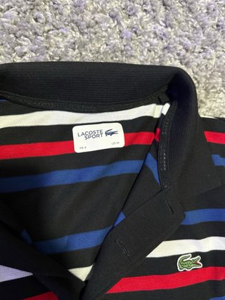 Camiseta Lacoste Rayas Multicolor Talla M