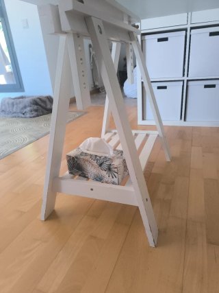 Escritorio Ikea Cristal y Madera