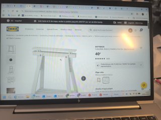 Escritorio Ikea Cristal y Madera
