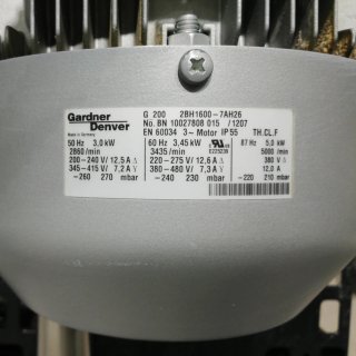 Bomba buit | Bomba vacío GARDNER VERNER