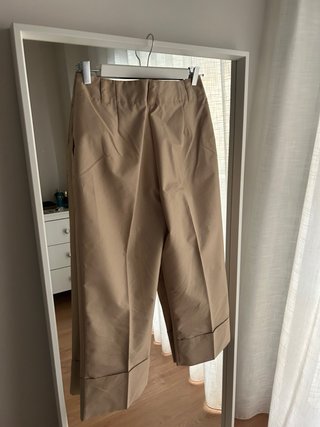 Pantalón recto Lefties beige