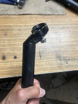 Tija sillín bici 31.6mm con retroceso