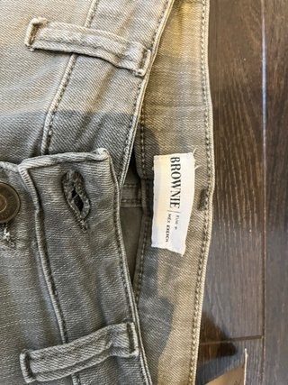 Pantalones Brownie verde oliva acampanados
