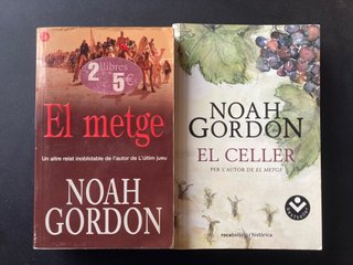 Lot de 7 llibres de novel·les angleses/americanes