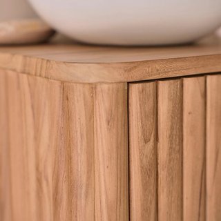 Mueble Lavabo suspendido de color natural