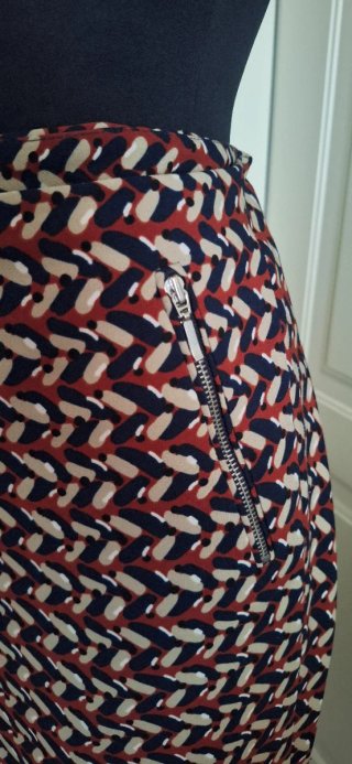 Zara Pantalone Sigaretta XL Macro Spigato