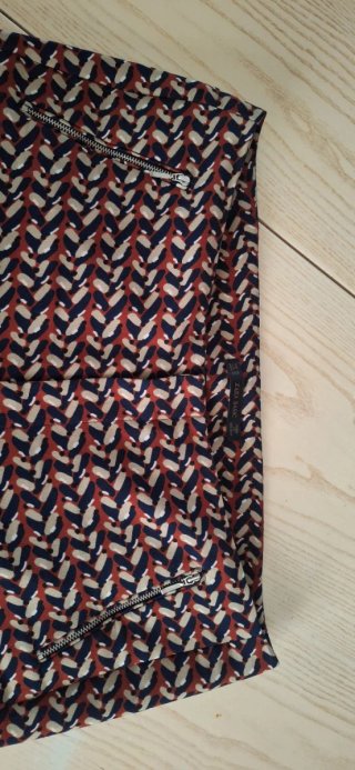 Zara Pantalone Sigaretta XL Macro Spigato