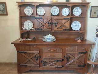 Mueble de salón roble