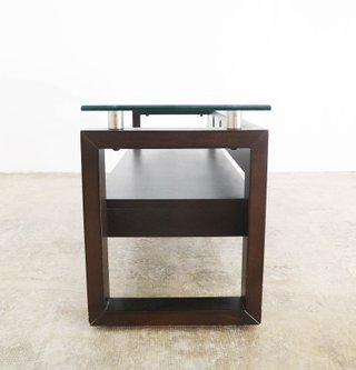 Mesa salón/TV madera y cristal