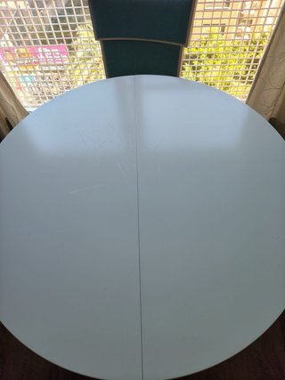 Mesa Comedor Plegable Blanca
