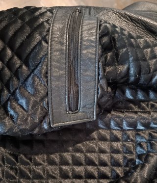 Chaqueta de piel vacuno con cinturón