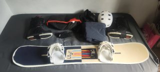 Equipación de snowboard, no tabla