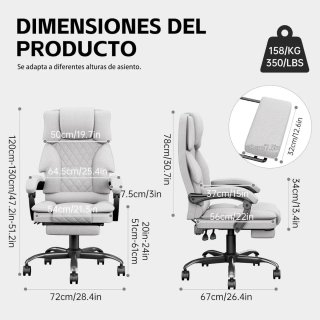 Silla ergonómica escritorio, oficina, despacho
