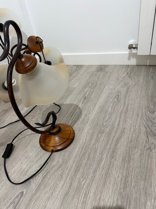 Lámpara de techo cristal y metal Lamparita de mesa