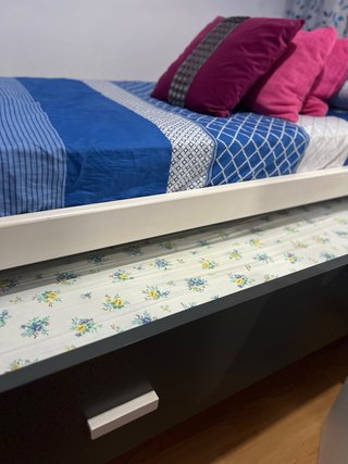 Cama Nido de 90x190cm + 3 cajones y 2 colchones