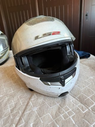 Casco de moto LS2 blanco