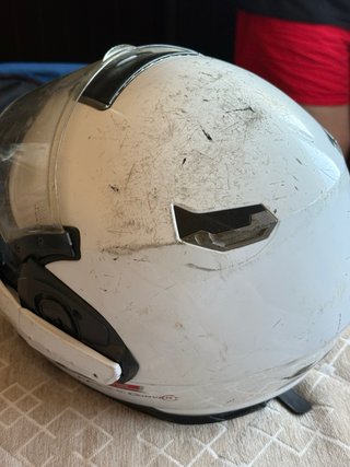 Casco de moto LS2 blanco
