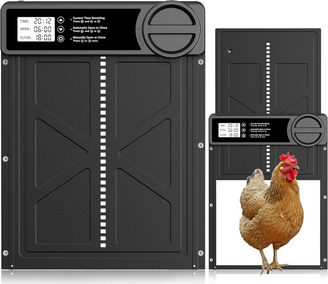 Puerta Automática Gallinero LCD