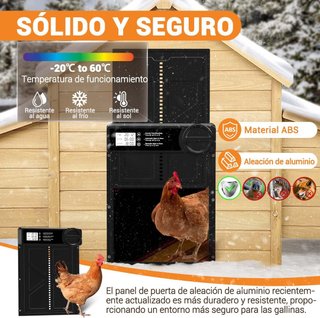 Puerta Automática Gallinero LCD