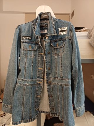 Chaqueta tejana vintage mujer