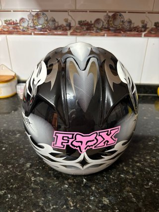 Casco de Moto Integral Negro y Blanco