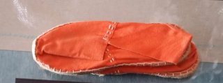 Zapatillas de esparto naranja