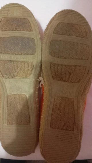 Zapatillas de esparto naranja