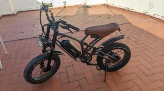 Bicicleta Eléctrica JANSNO X50 Fat Bike Negra
