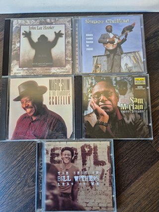 Lote 5 CDs Blues: John Lee Hooker, Magic Slim, Bil